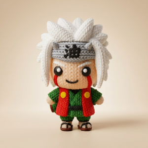 Jiraiya Estilo Ganchillo — Fan Art 3D
