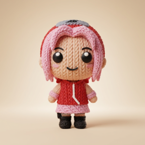 Sakura Haruno Estilo Ganchillo — Fan Art 3D