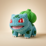 Bulbasaur Estilo Ganchillo — Fan Art 3D