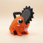Pochita — Estilo Ganchillo Fan Art 3D