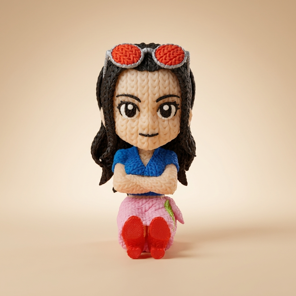 Nico Robin Estilo Ganchillo — Fan Art 3D