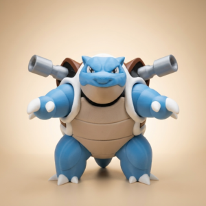 Blastoise Estilo Ganchillo — Fan Art 3D